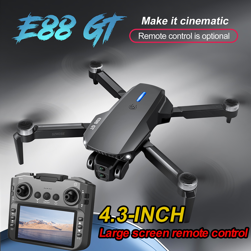 طائرة بدون طيار E88GT جديدة مع - مراجعة Drone Controller Screen وسعره